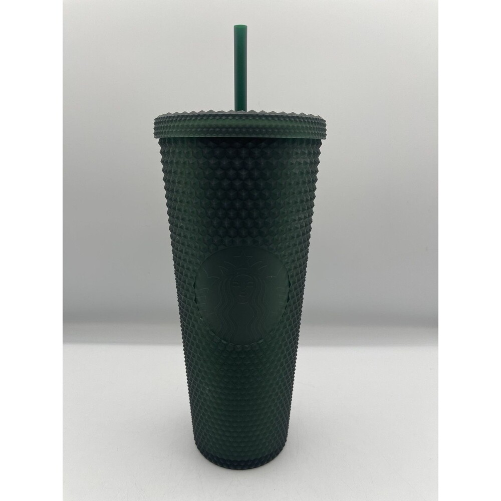 STARBUCKS Jelly Studded Tumbler for Cold Drinks - Matte Dark Green, Venti 24 oz